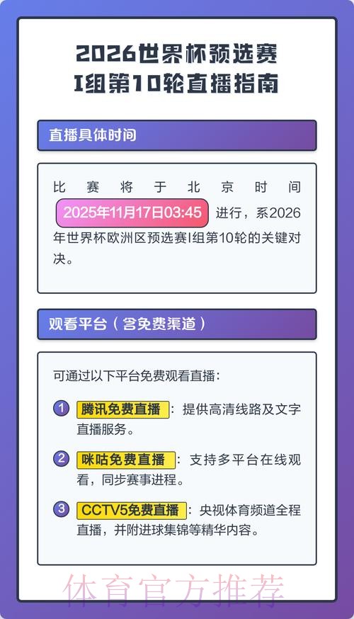 2026世界杯直播高清版观看指南实时查看 2026世界杯直播高清版观看指南实时查看